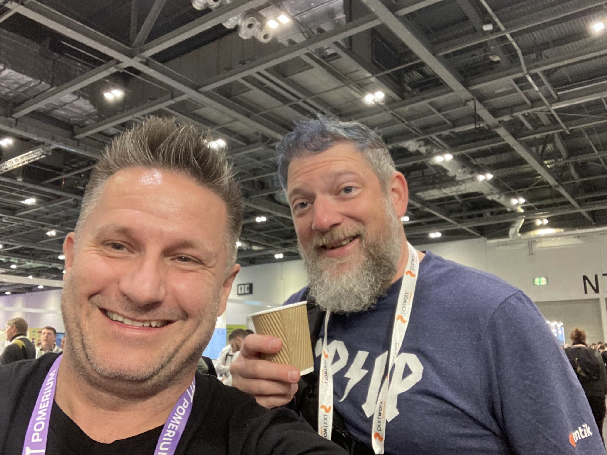 Me and Jeremy Meiss hanging at KubeCon EU 2025